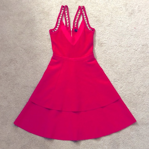 Marciano Guess Pink Fit & Flare Bandage Dress - Picture 3 of 7